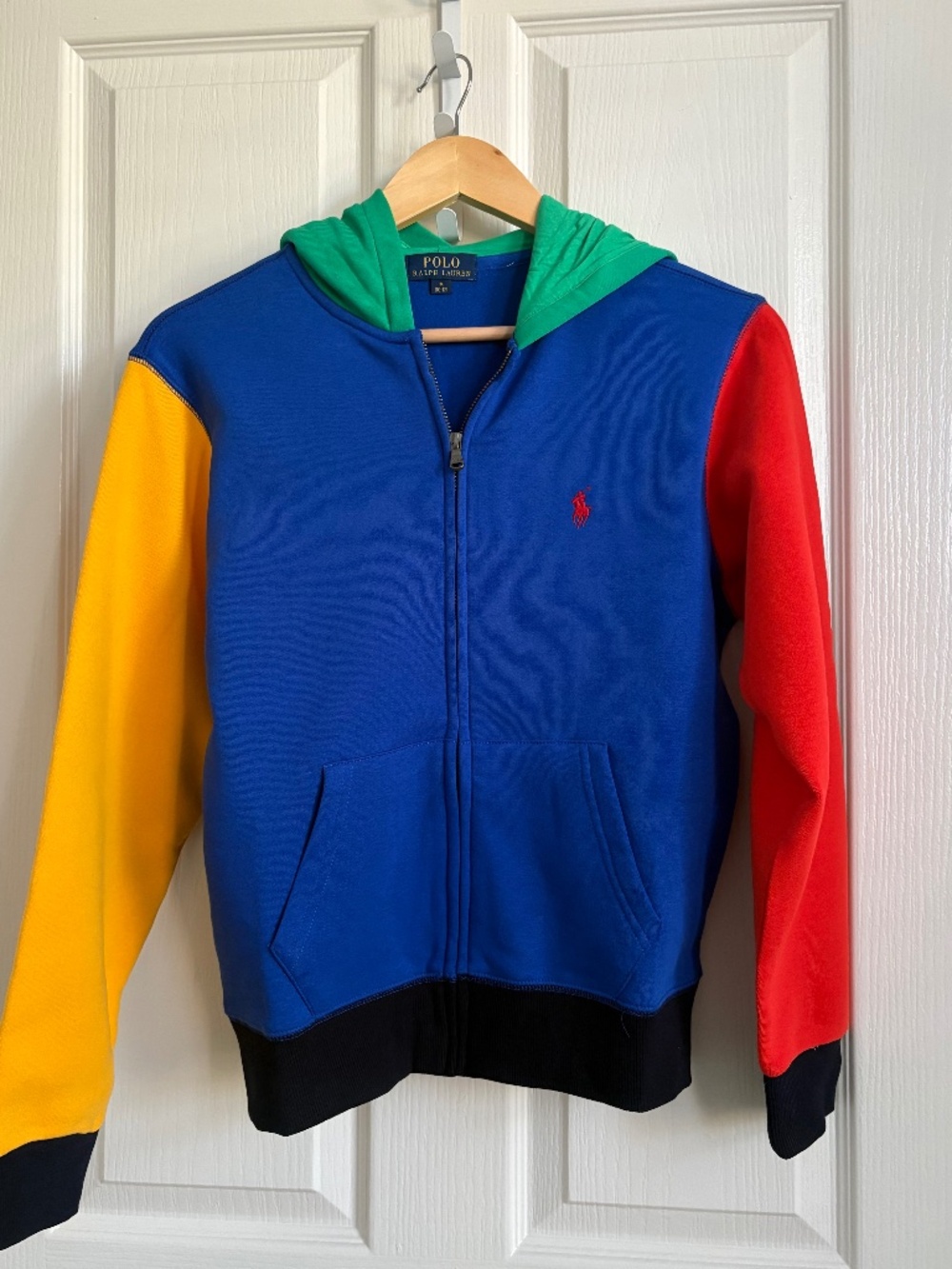 polo ralph lauren kids full zip hoodie fleece Size 10T NWOT